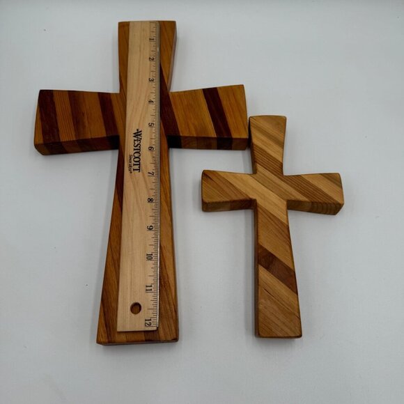 Natural Wooden Cross - Salvaged Wood Cross - Christian Cross - One of A Kind Cro - Picture 8 of 12